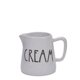 Cremeira de Leite Happy Cream Cerâmica Branca 12,5cm Cozinha Compacta - Ela Decora