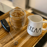 Cremeira de Leite Happy Cream Cerâmica Branca 12,5cm Cozinha Compacta - Ela Decora