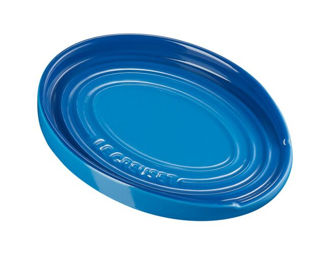 Descanso Oval para Colher Azul Marseille Le Creuset - Ela Decora