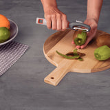 Descascador Aço Inox Verano com Fio Microsserrilhado Cinza Tramontina - Ela Decora