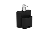 Dispenser Porta Detergente 500ml Flat Preto - Ela Decora