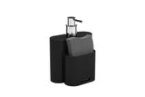 Dispenser Porta Detergente 500ml Flat Preto - Ela Decora