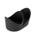 Dispenser Porta Detergente Automático com Sensor Otto com Suporte Esponja Preto 250ml - Ela Decora