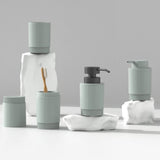 Dispenser Porta Sabonete Liquido Dorica Verde Salvia 300ml - Ela Decora