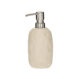 Dispenser Porta Sabonete Líquido em Cerâmica Bege - Ela Decora