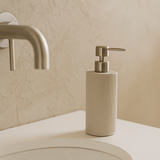 Porta Sabonete Liquido em Polirresina Canelado