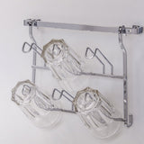 Escorredor Componível para 6 Copos Aço Cromado - Ela Decora