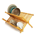 Escorredor de Louças Bambu 45xm x 33cm x 23,5cm - Ela Decora