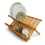 Escorredor de Louças Bambu 45xm x 33cm x 23,5cm - Ela Decora