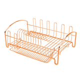 Escorredor de louças em Aço Rose Gold - Ela Decora