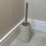 Escova Sanitára em Polirresina Branca 37cm - Ela Decora