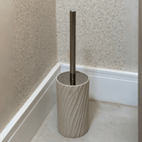 Escova Sanitária em Polirresina Bege 37cm - Ela Decora