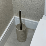 Escova Sanitária em Polirresina Bege 37cm - Ela Decora