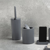 Escova Sanitária Serene Cinza 35cm - Ela Decora