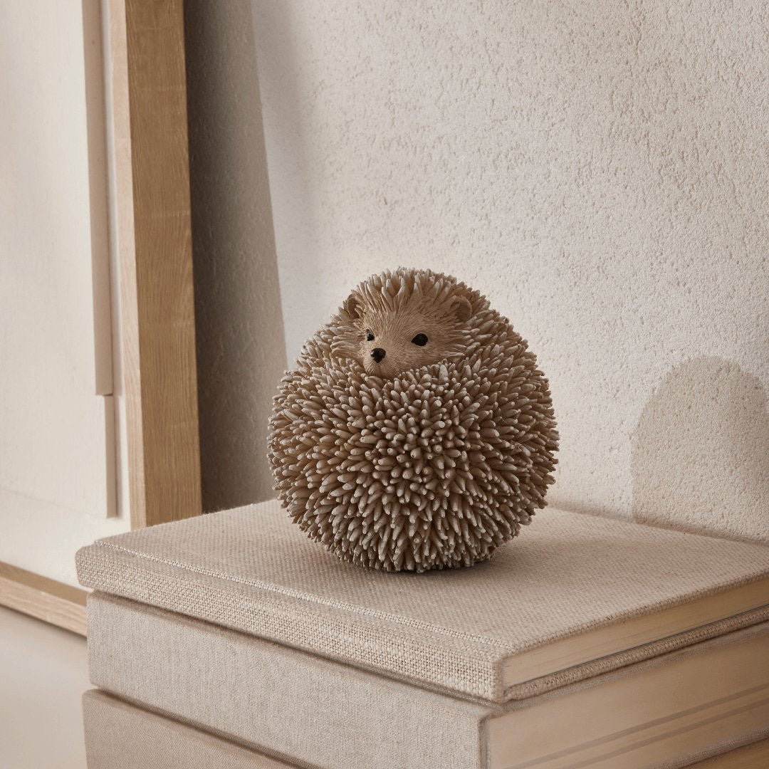 Escultura de Ouriço em Poliresina 10cm - Ela Decora