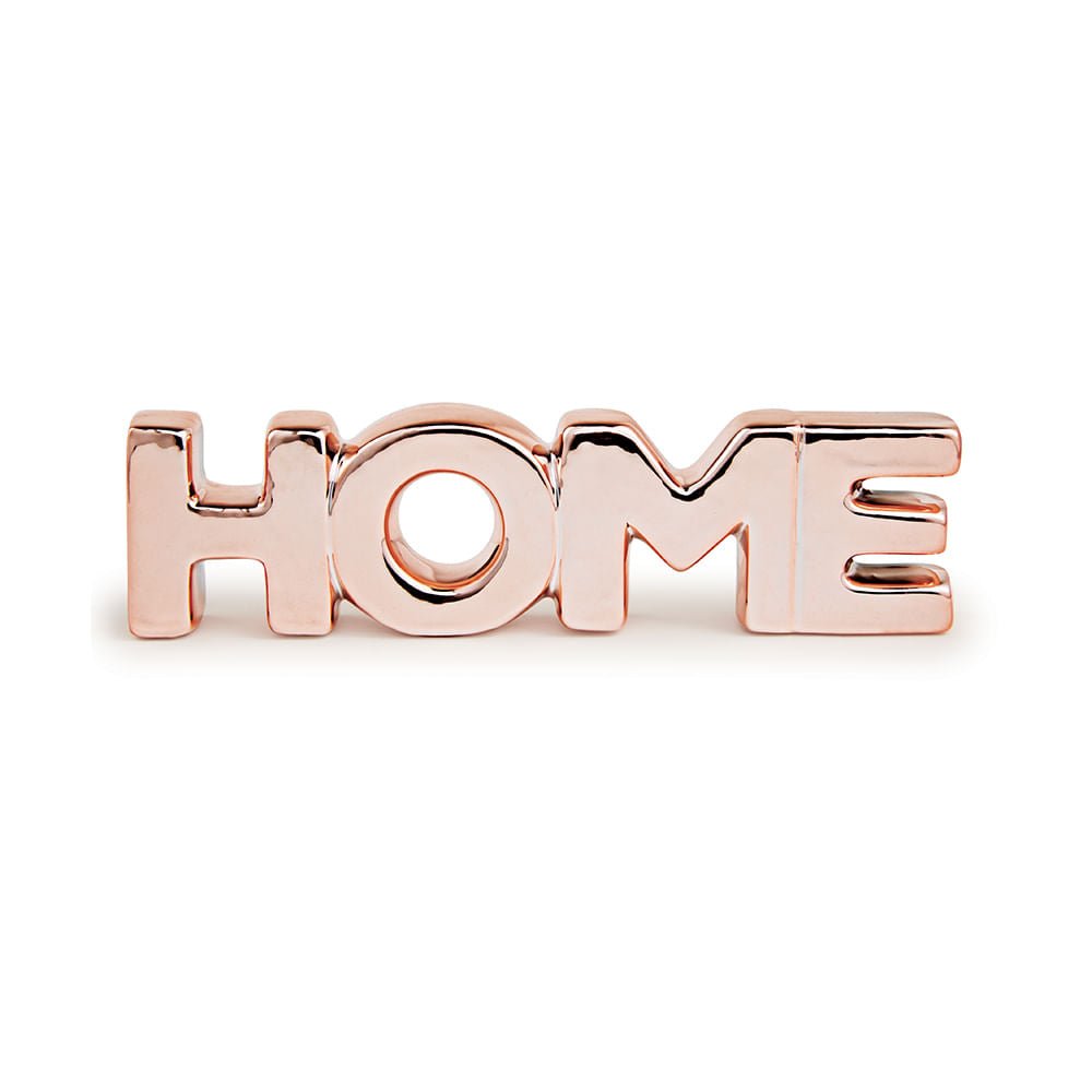 Escultura Home em Porcelana Rose Gold 21cm - Ela Decora