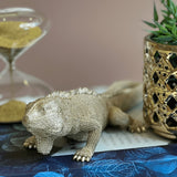 Escultura Iguana em Poliresina 32cm - Ela Decora