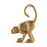 Escultura Macaco em Poliresina Dourado 21,5cm - Ela Decora