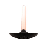 Escumadeira de Nylon Preta com Cabo de Aço Inox Rose Gold 34cm - Ela Decora