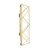 Espelho com Moldura Prisma Dourado 56 cm x 42 cm - Ela Decora