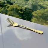 Faqueiro 24 Peças Sicilia em Aço Inox Dourado - Ela Decora