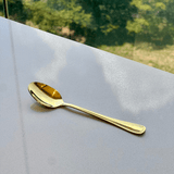 Faqueiro 24 Peças Sicilia em Aço Inox Dourado - Ela Decora