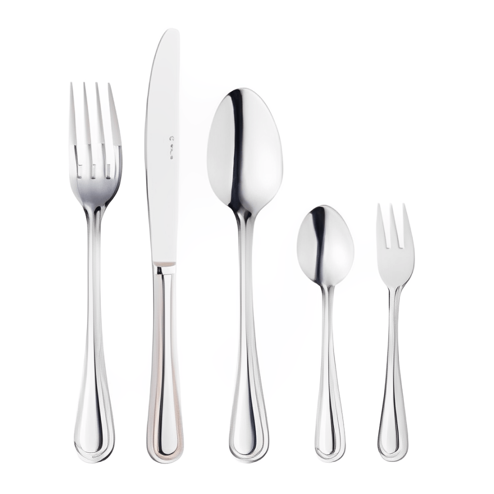 Faqueiro 30 Peças Aço Inox Perola - Ela Decora