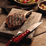 Faqueiro para Churrasco Jumbo em Aço Inox com Cabo Vermelho Polywood 12 Peças Tramontina - Ela Decora