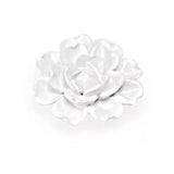 Flor de Ceramica Branca 9,5cm - Ela Decora