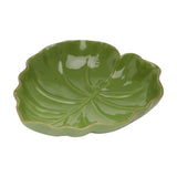 Folha Decorativa Banana Leaf em Cerâmica Verde 23,5cm - Ela Decora