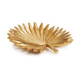 Folha Decorativa em Poliresina Dourada 29cm Mart - Ela Decora