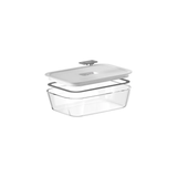 Pote de Vidro Hermético Tampa Branca Fresh Lock 1,2L