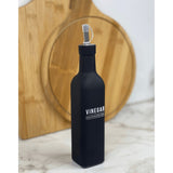 Galheteiro para Vinagre de Vidro Manhattan Preto 300ml - Ela Decora