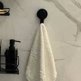 Gancho de Parede Preto Fosco com Ventosa Resistente 10,5cm - Ela Decora