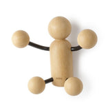 Gancho de Parede Woody Madeira Clara Natural 4 Pontos Umbra - Ela Decora