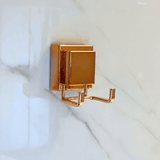 Gancho Duplo com Ventosa Rose Gold - Ela Decora