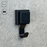 Gancho Multiuso com Fixação 3M Preto Fosco - Ela Decora