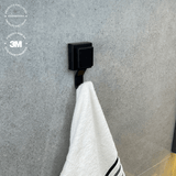 Gancho Multiuso com Fixação 3M Preto Fosco - Ela Decora