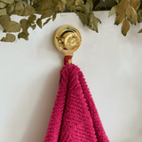 Gancho Multiuso Fixação por Ventosa Dourado - Ela Decora