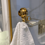 Gancho Multiuso Fixação por Ventosa Dourado - Ela Decora