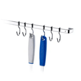 Gancho para Barra Piatina 6 unidades Cromado - Ela Decora