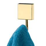 Gancho Porta Toalha Fixação Parafuso Dourado - Ela Decora