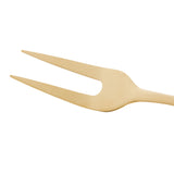 Garfo para Assado Positano em Aço Inox Dourado 28cm - Ela Decora