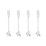 Jogo de Garfos para Aperitivo em Aço Inox Leaves 4 Peças