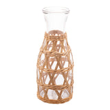 Garrafa de Vidro com Sisal 800ml - Ela Decora