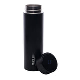 Garrafa Térmica de Aço Inox com Termometro em Led Preto 500ml - Ela Decora