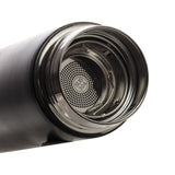 Garrafa Térmica de Aço Inox com Termometro em Led Preto 500ml - Ela Decora