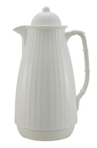 Garrafa Térmica de Plástico Bambu Branco 1 Litro - Ela Decora