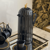 Garrafa Térmica de Plástico Bird Preta 1 Litro - Ela Decora