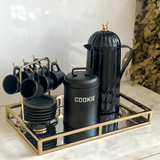 Garrafa Térmica de Plástico Bird Preta 1 Litro - Ela Decora